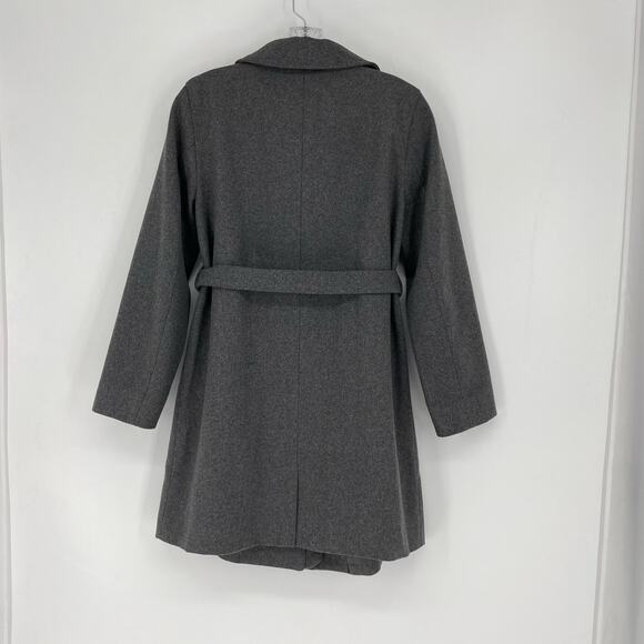 Boutique Tie Waist Gray Trench Coat Size Small - Picture 4 of 5